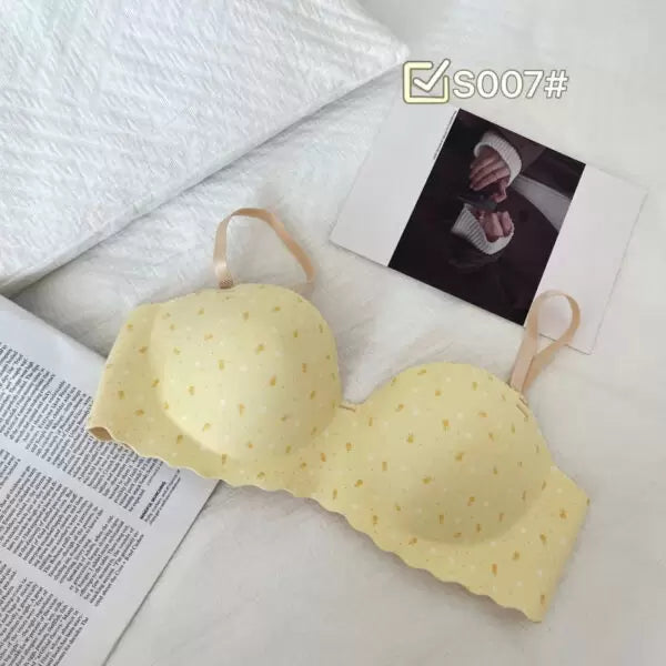 Sweet Printed Half Cup Seamless Push Up Bra Cosmia.pk