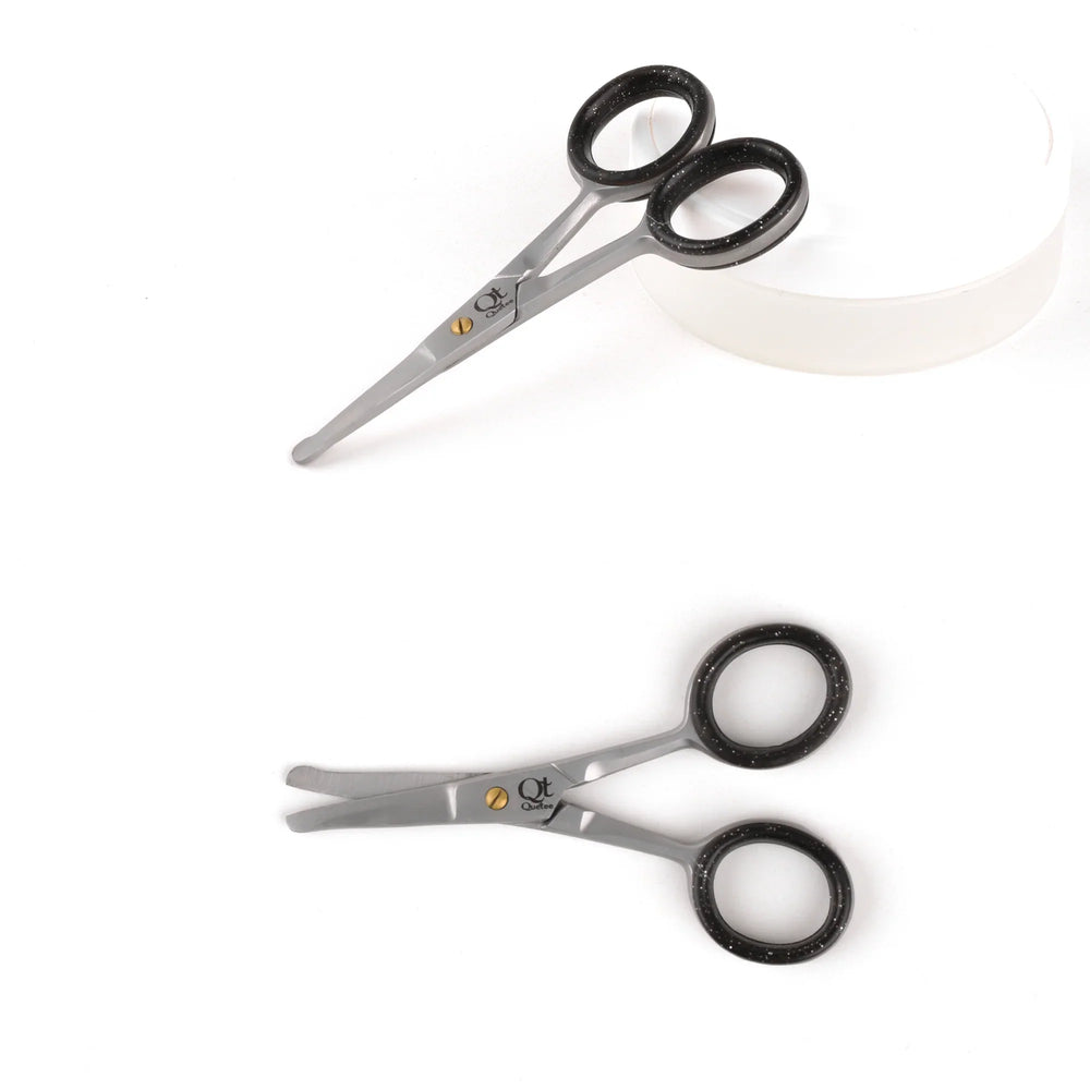Quetee Beauty Moustache and Nose Hair Scissors Quetee