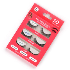Quetee Beauty Faux Mink Eyelash-Pack Three Quetee