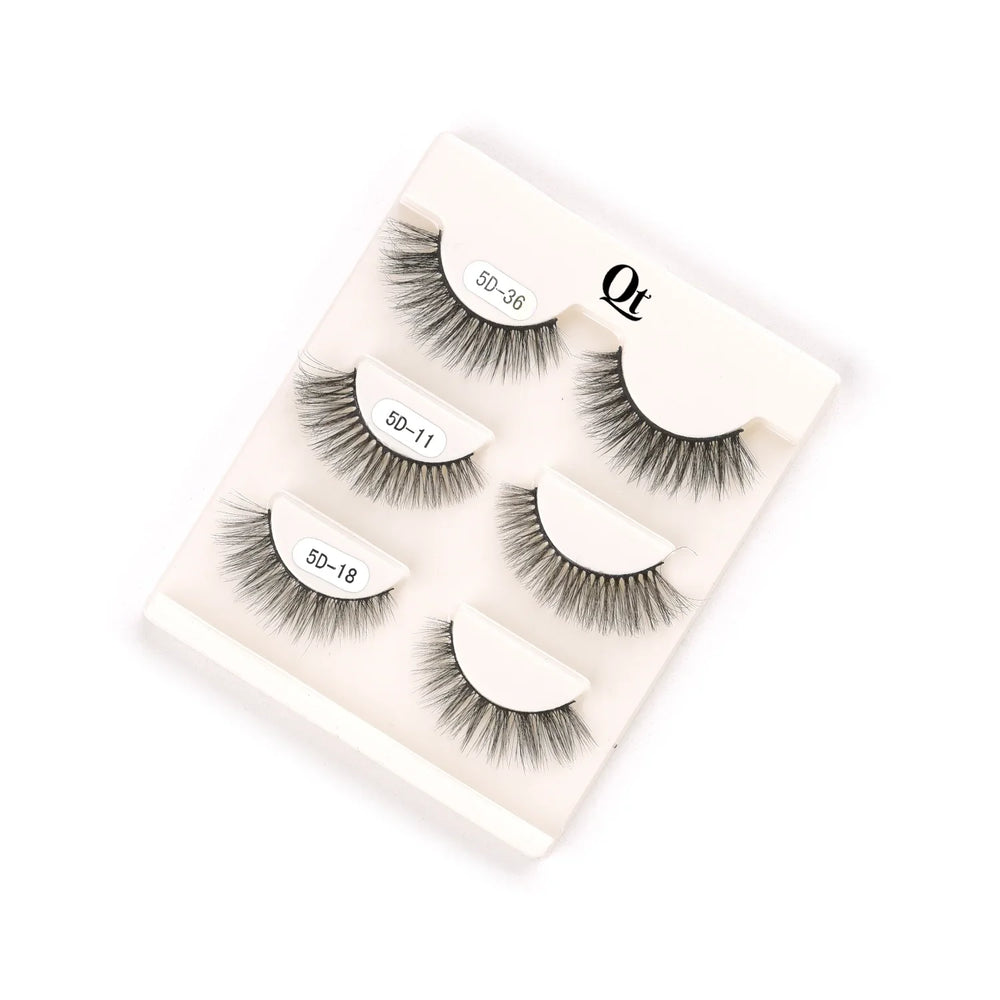 Quetee Beauty Faux Mink Eyelash-Pack One Quetee