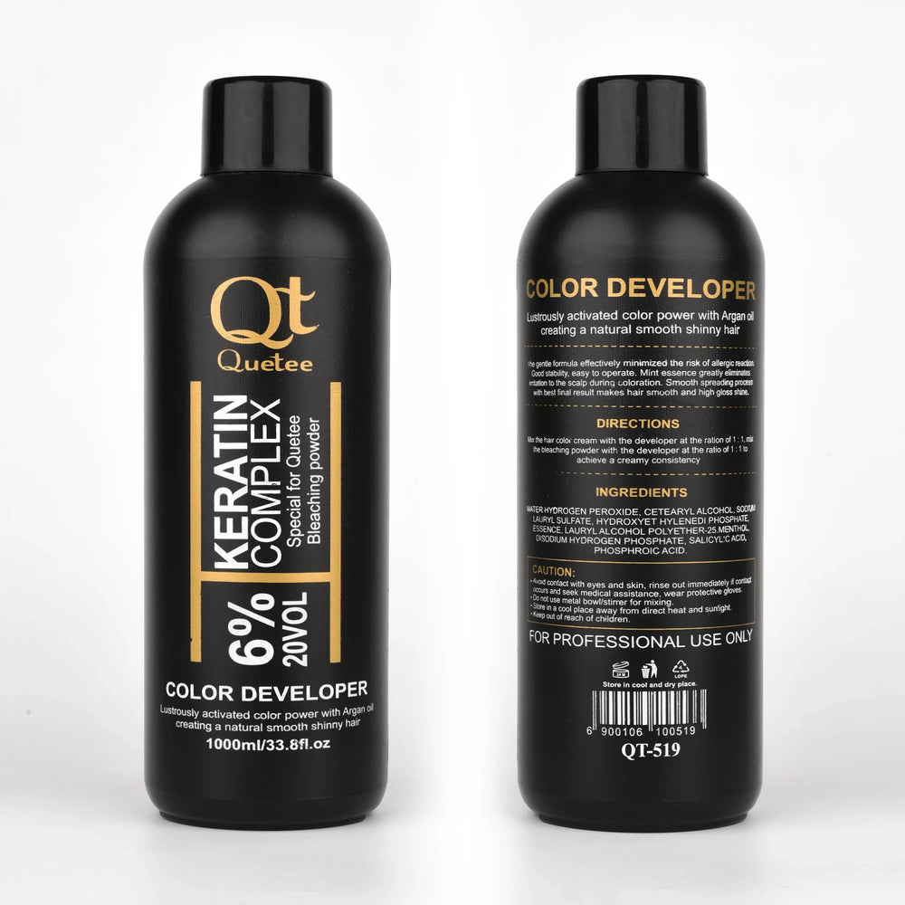Quetee Beauty Keratin Complex Bottle Bleaching Powder (20VOL) 1000ml Quetee