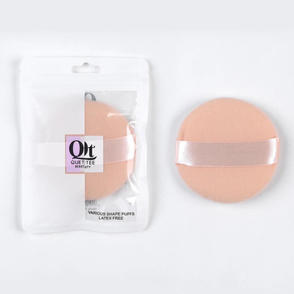Quetee Beauty Professional Round Shape Makeup Puffs in Skin Color Quetee