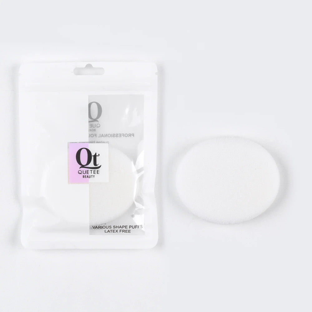 Quetee Beauty Oval-shaped makeup Puffs White Color Quetee