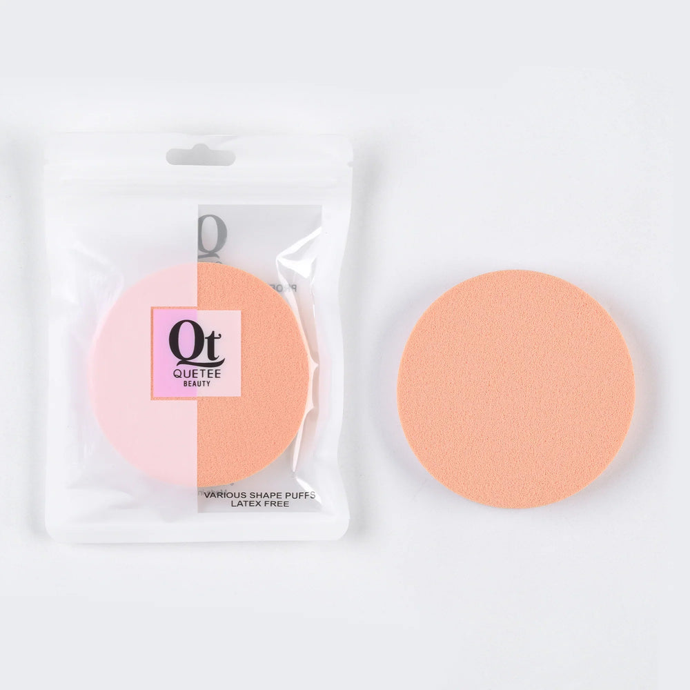 Quetee Beauty Round Shape Makeup Puffs in Skin Color Quetee