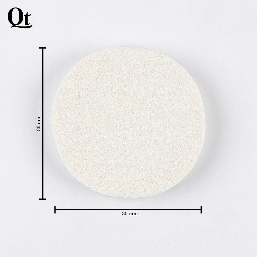 Quetee Beauty Round Shape Makeup Puffs in White Color Quetee