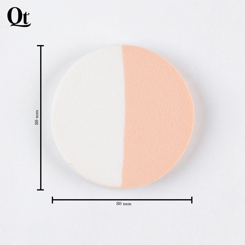 Quetee Beauty Round Shape Makeup Puffs in Skin & White Color Quetee