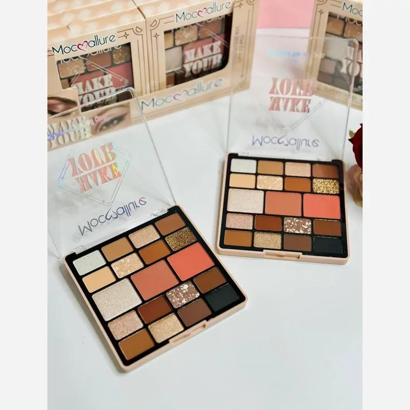 Mocallure Make Your Eyeshadow Palette - 19 Colors Mocallure