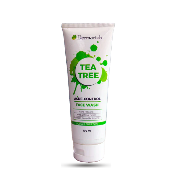 Dermarich Tea Tree Face Wash For Acne & Pimples With Tea Tree & Neem Dermarich
