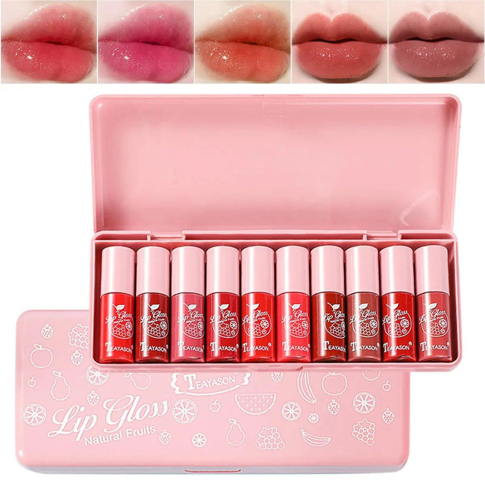 Pack of 10 Teayson Lip Glow Glosses Teayason