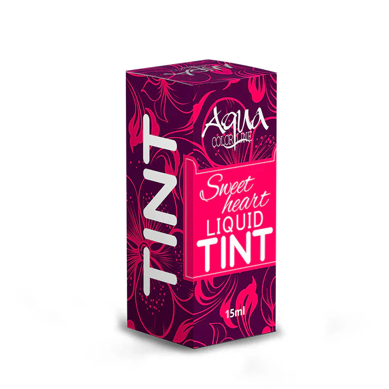Aqua Color Line Sweet Heart Tint Aqua Color Line