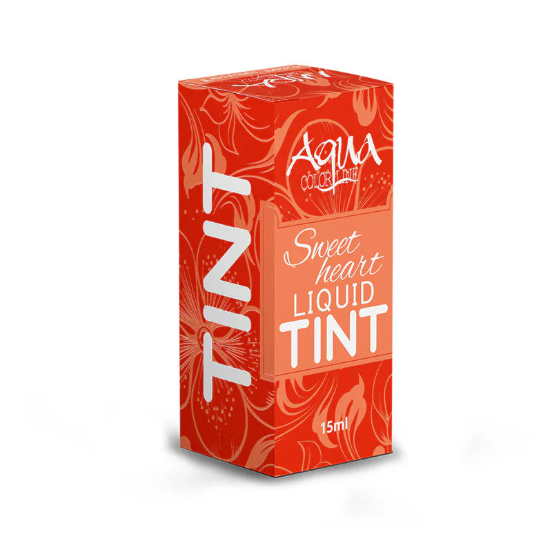 Aqua Color Line Sweet Heart Tint Aqua Color Line