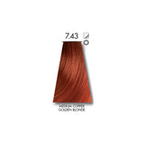 KEUNE TINTA MEDIUM COPPER GOLDEN BLONDE 7.43 with Keune Developer 20 Volume - 60 ml