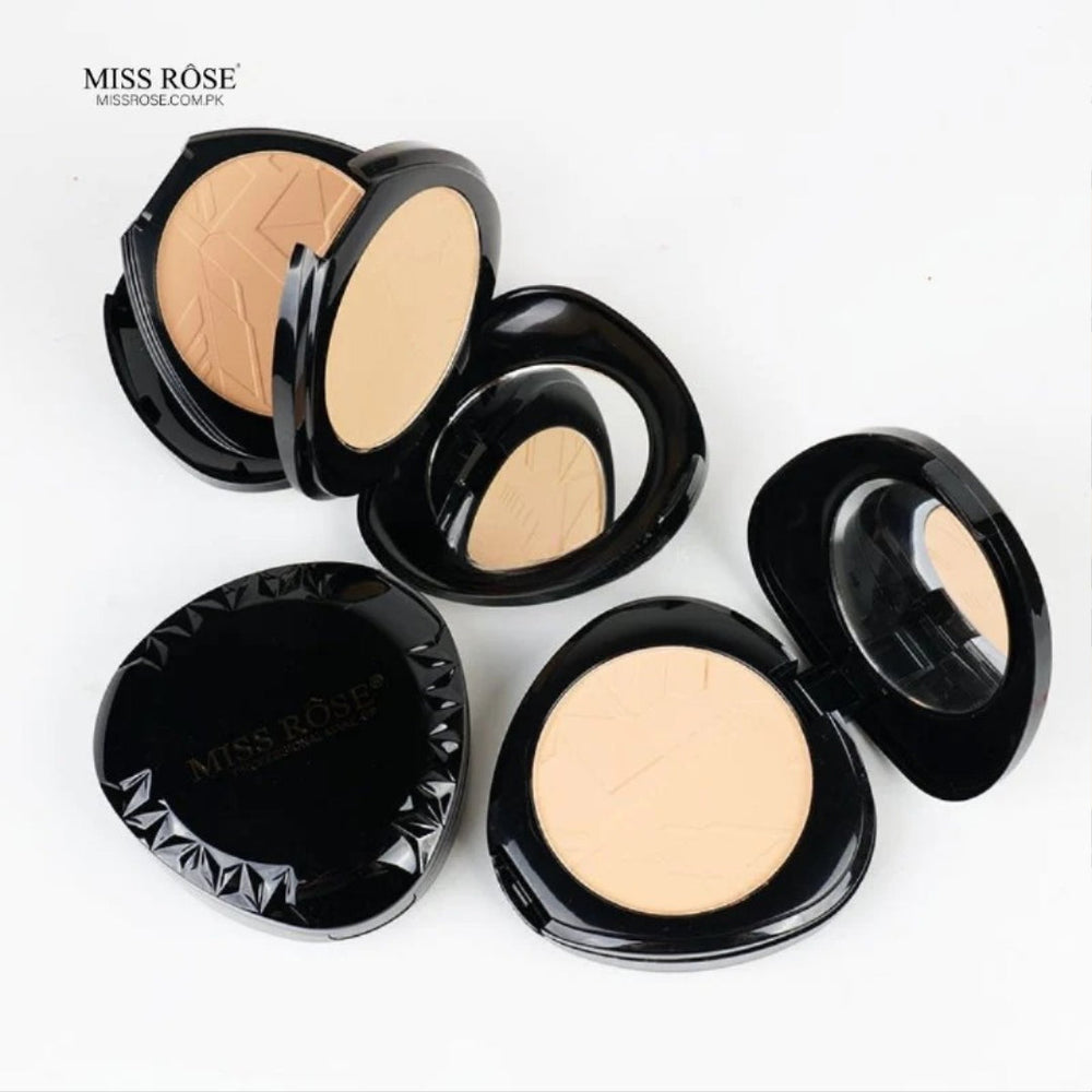 Miss Rose Bright Black Triangle Double Layer Powder Miss Rose