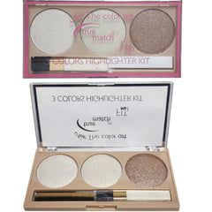 True Match Fit Me Fashion Trend The Color Art 3 Color Highlighter Palette True match