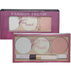 True Match Fit Me Fashion Trend The Color Art 3 Color Highlighter Palette True match