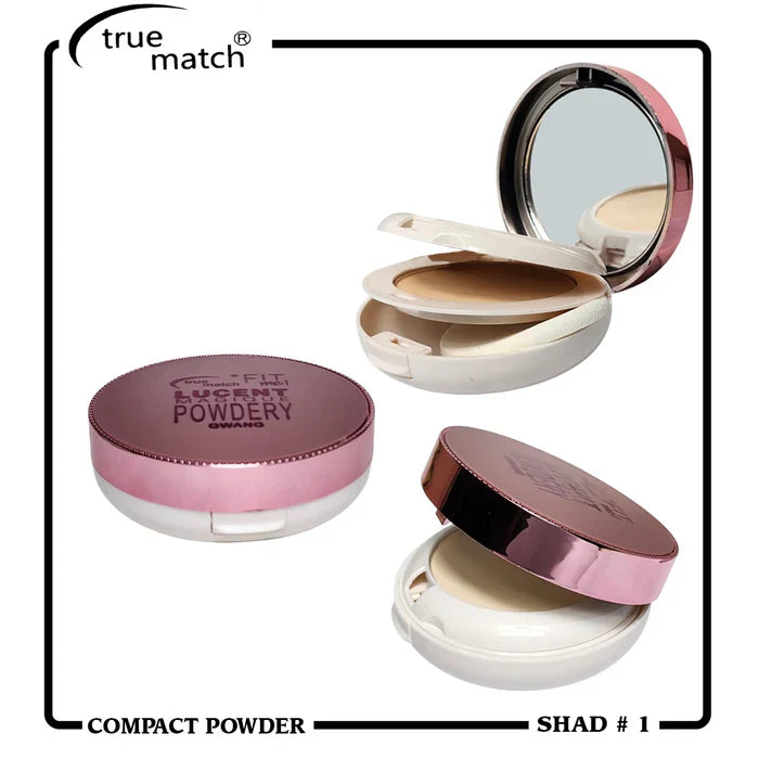 True Match Fit Me Lucent 2 in 1 Face Powder - Shade 1 True match
