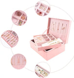 PU Leather Jewellery Box with Lock