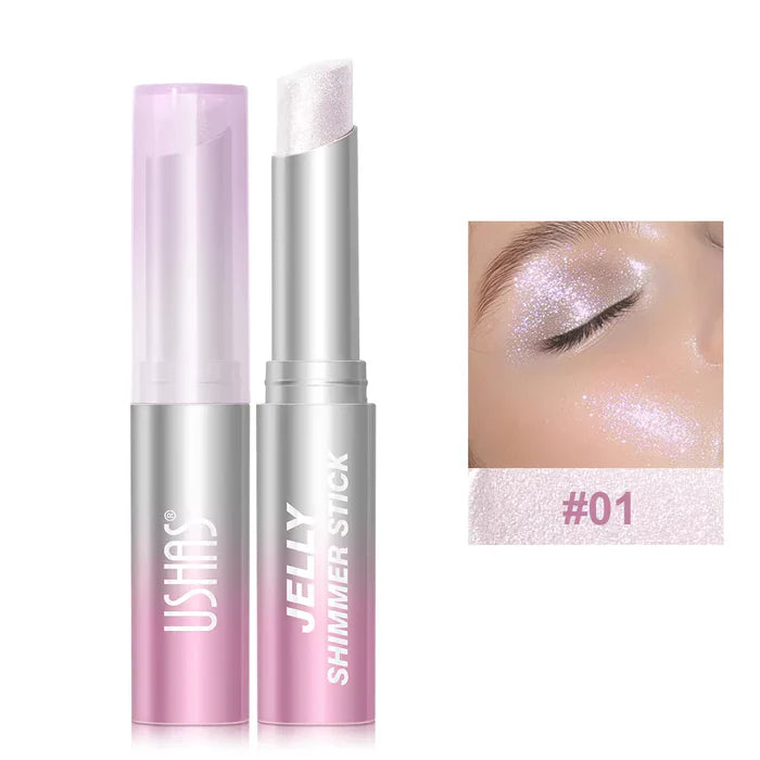 USHAS Jelly Eyeshadow Stick – Long Lasting Metallic Shimmer Eye Color USHAS