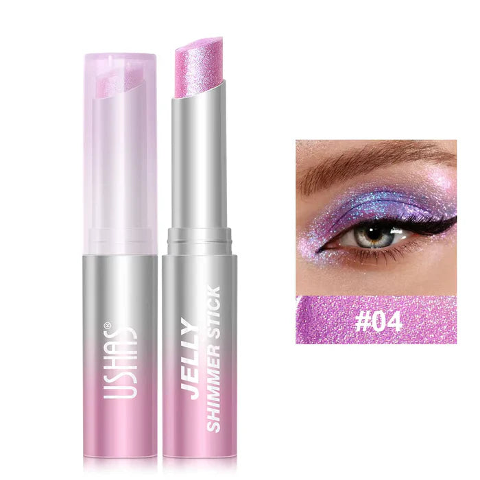 USHAS Jelly Eyeshadow Stick – Long Lasting Metallic Shimmer Eye Color USHAS