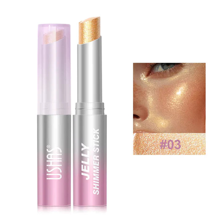 USHAS Jelly Eyeshadow Stick – Long Lasting Metallic Shimmer Eye Color USHAS