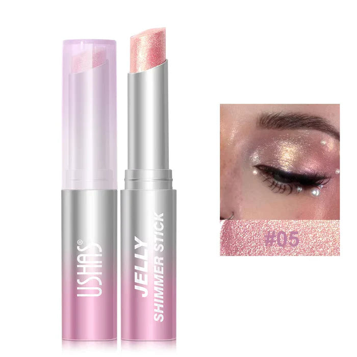 USHAS Jelly Eyeshadow Stick – Long Lasting Metallic Shimmer Eye Color USHAS