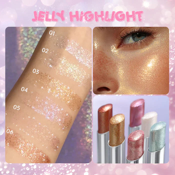 USHAS Jelly Eyeshadow Stick – Long Lasting Metallic Shimmer Eye Color USHAS