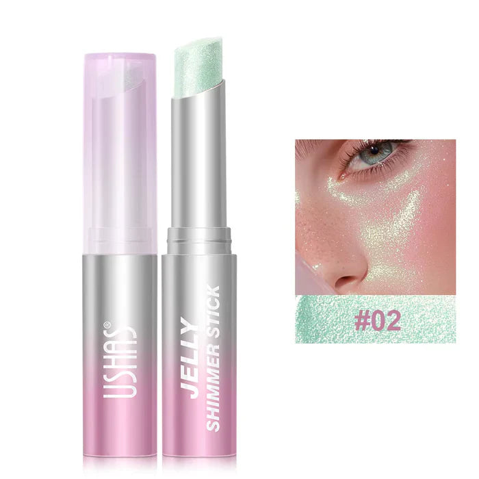 USHAS Jelly Eyeshadow Stick – Long Lasting Metallic Shimmer Eye Color USHAS
