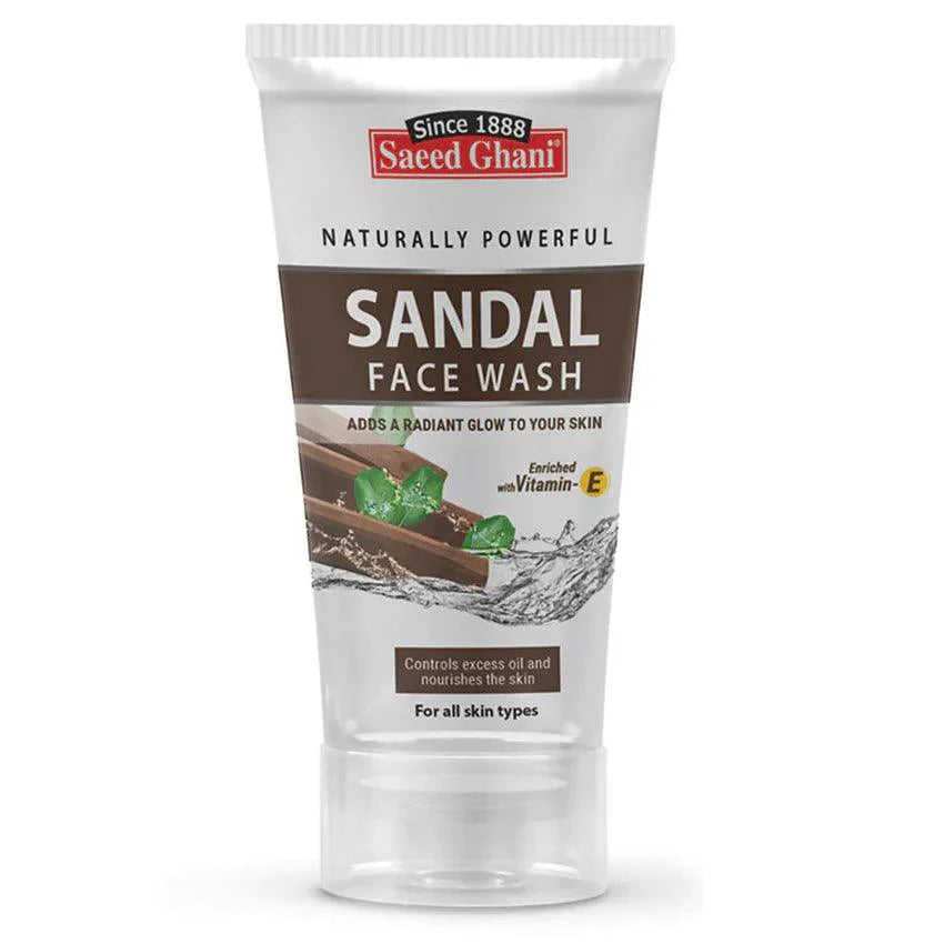 Saeed Ghani Sandal Face Wash For Fresh & Clean Skin - 60ml Saeed Ghani