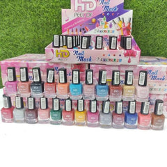 24 Pcs HD Peel off Nail Polish Box HD
