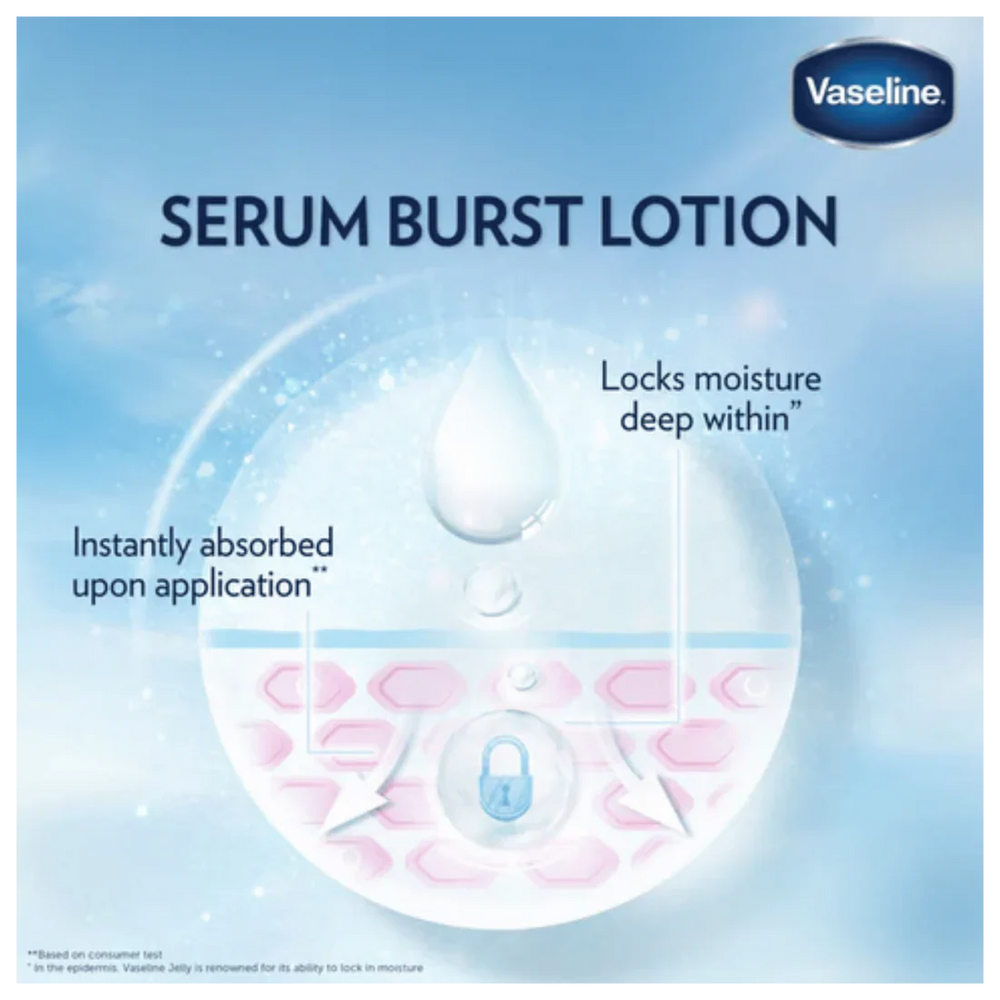 Vaseline Essential Even Tone Flawless Glow Gluta-Hya Serum Burst Lotion - Made in Thailand Vaseline