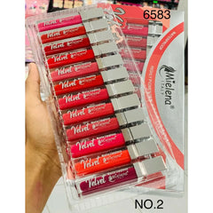 Mielena Velvet Matte Lipgloss - 12 Pcs Set Mielena