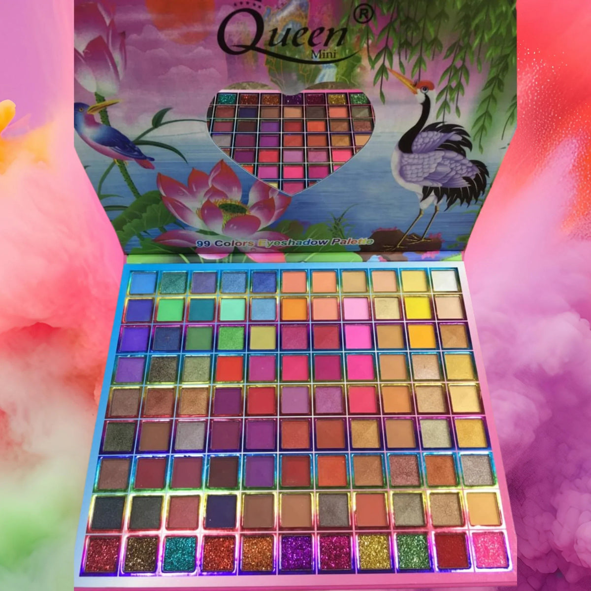 Mini Queens Pigmented Professional Eyeshadow Palette - 99 Colors Mini Queen