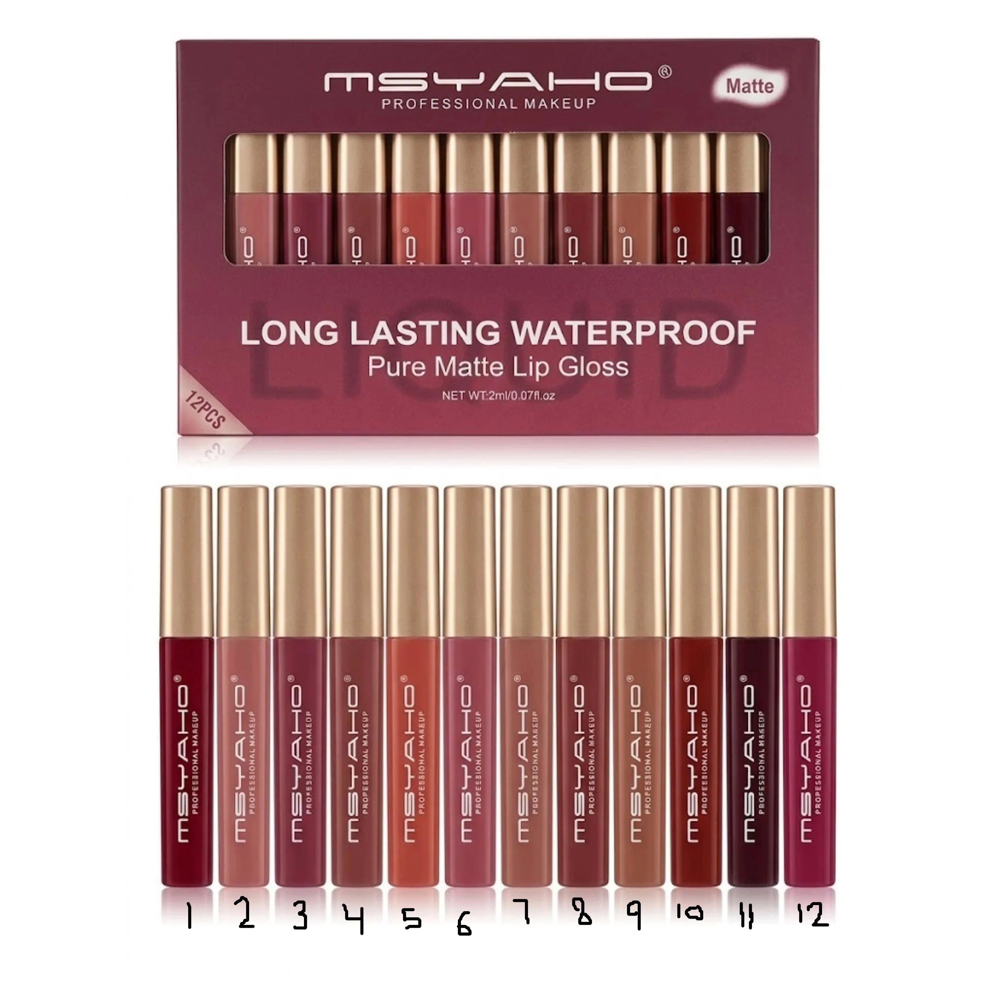MSYAHO Professional Makeup Fashion Lip Gloss Msyaho