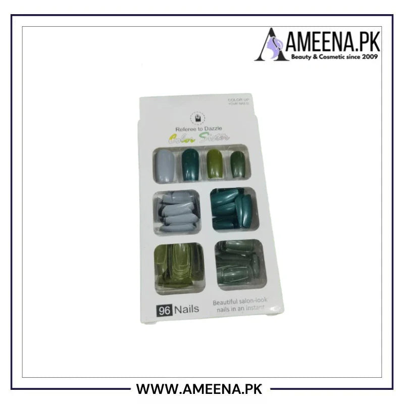 Salon Look Artificial Nails 96 pcs Cosmia.pk