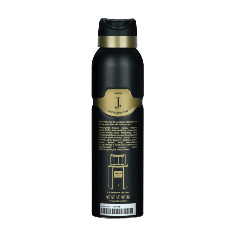Junaid Jamshed J. Janan Gold Edition For Him Perfume Body Spray 150ml JUNAID JAMSHED
