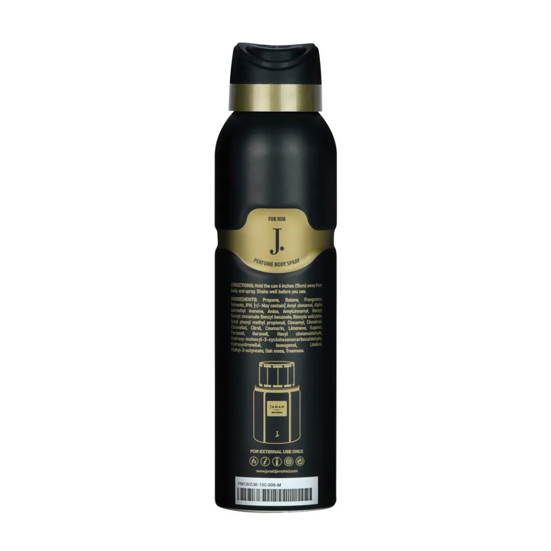 Junaid Jamshed J. Janan Gold Edition For Him Perfume Body Spray 150ml JUNAID JAMSHED