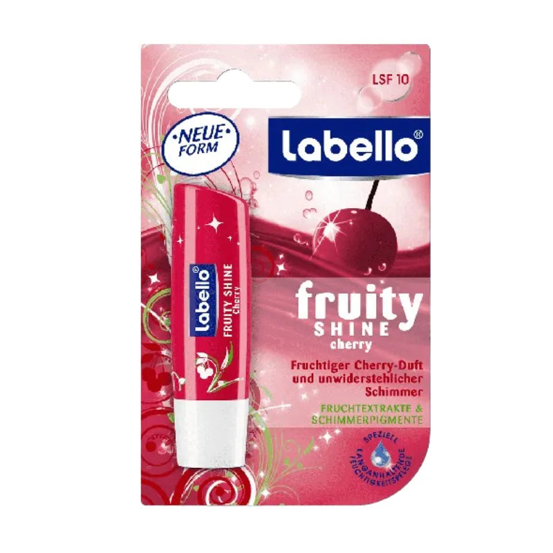 Labello Fruity Shine Cherry Lip Balm – 4.8g Labello