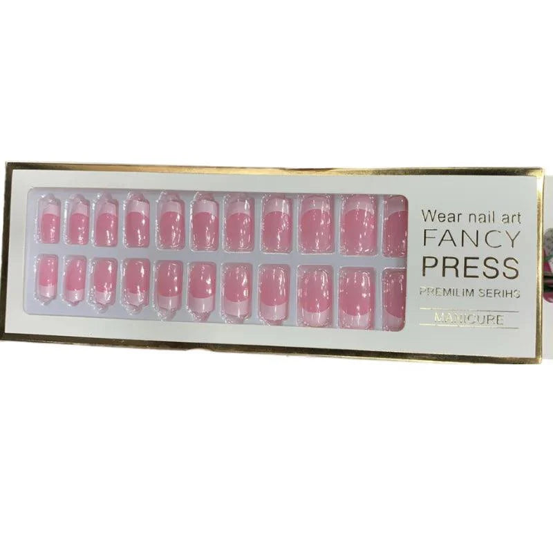 24 Pieces Casual Press On Artifical Nails Cosmia.pk