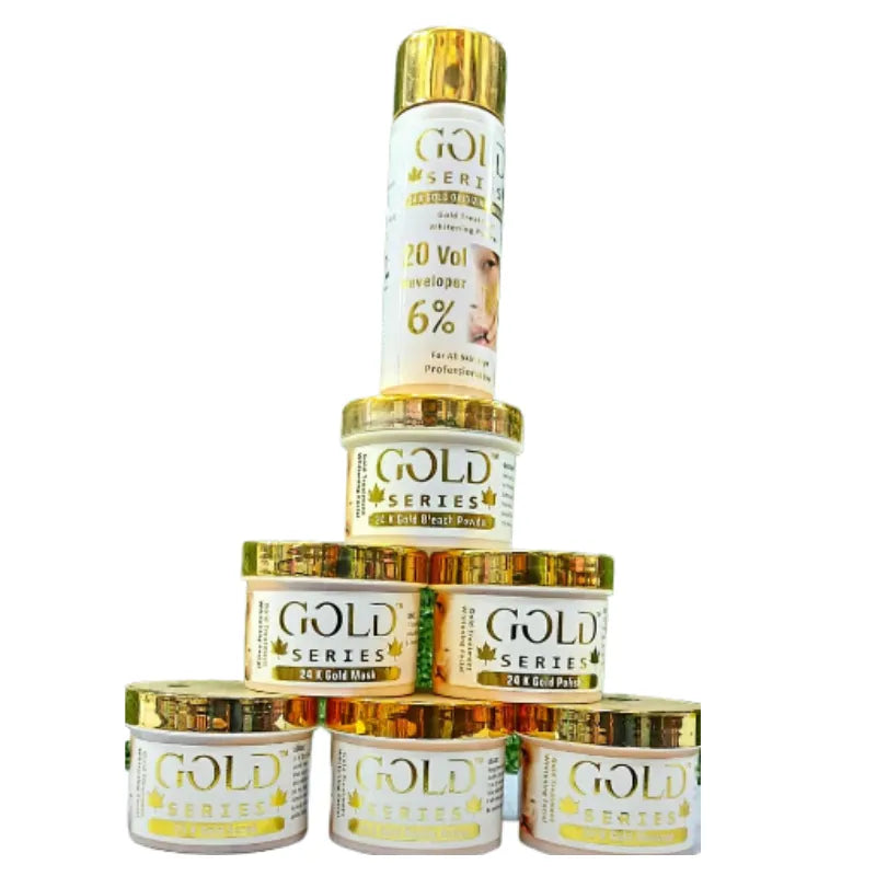 Gold Series 7 Steps Faical set - 120ml Each Gold Series