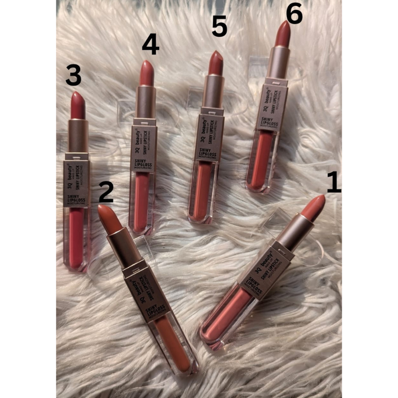 3Q beauty 2in1 Lipstick Lip Gloss 3Q Beauty