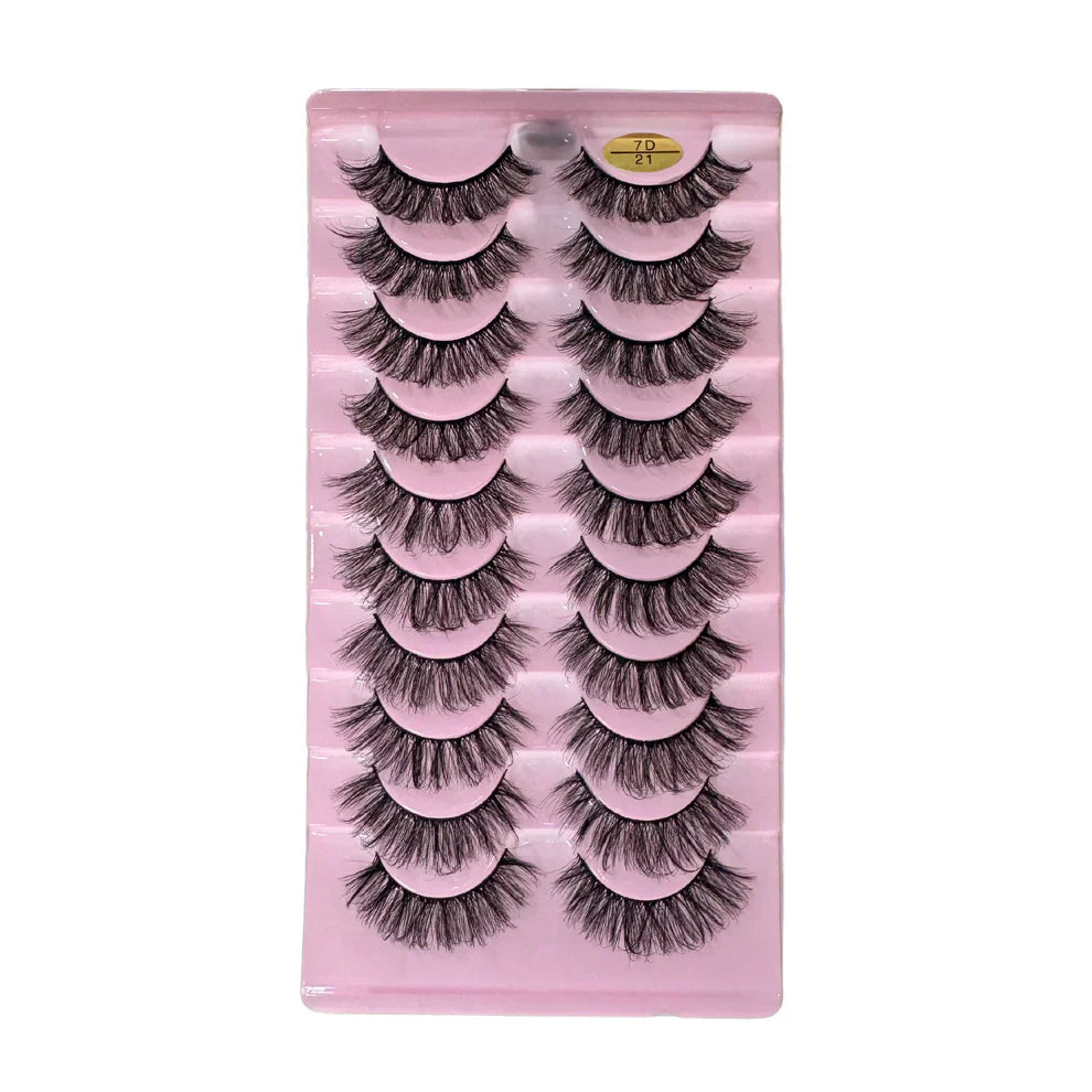 10 Pairs Mink Lashes Cosmia.pk