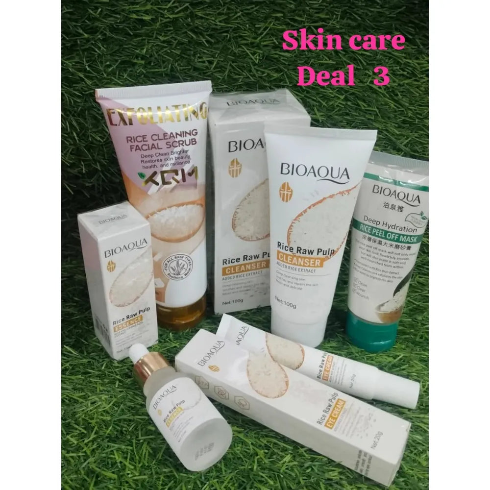 Skin Care Deal 3: Complete Rice Skincare Routine Cosmia.pk