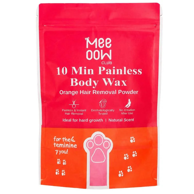 Meow Club 10-Min Painless Body Wax Powder with Spoon - 100g Meeoow Club