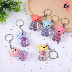 Mocallure Pack of 6 Cute Bear Key Chain Deer Lip Gloss (various colours) Mocallure