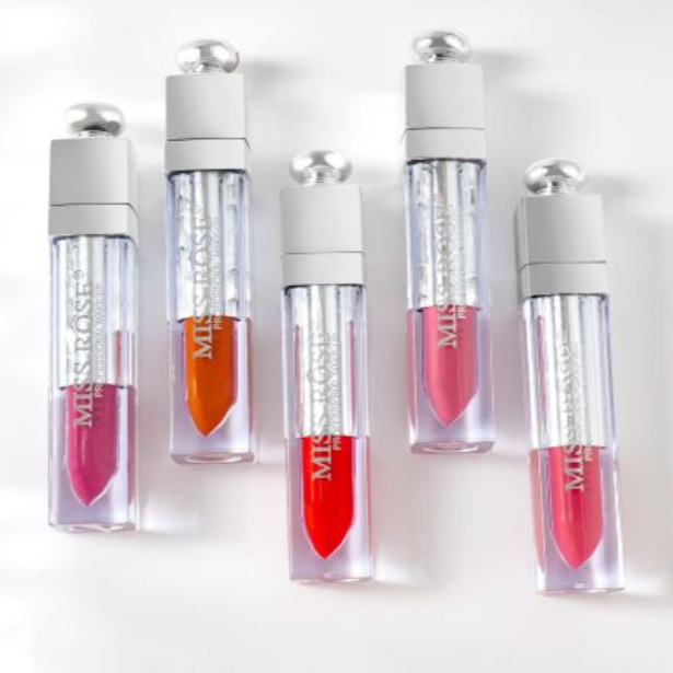 Miss Rose Silver Angelic Matte Lip Gloss - 24Pcs Miss Rose
