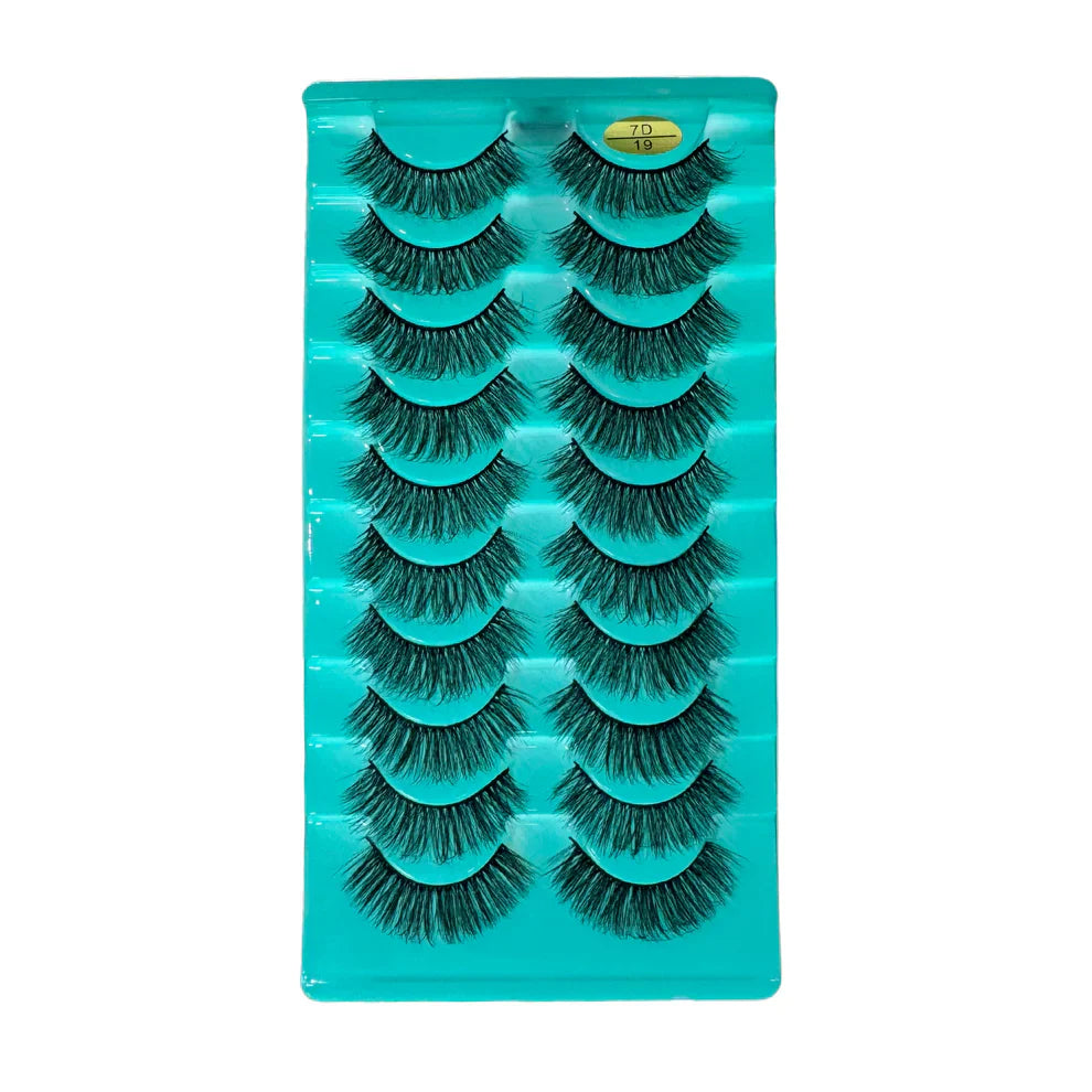 10 Pairs Mink Lashes - Luxurious Cosmia.pk