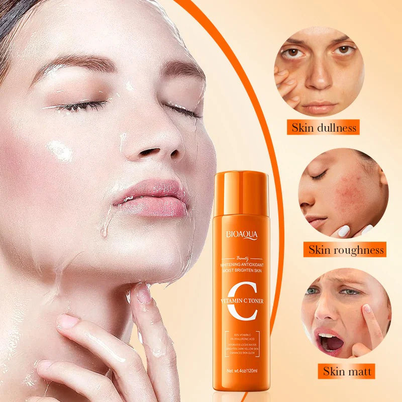 BIOAQUA Vitamin C Whitening Antioxidant Moist Brighten Face Toner – 120ml Bioaqua