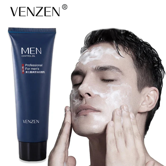 VENZE Men Cool Oil Control Cleanser - 80g Venzen