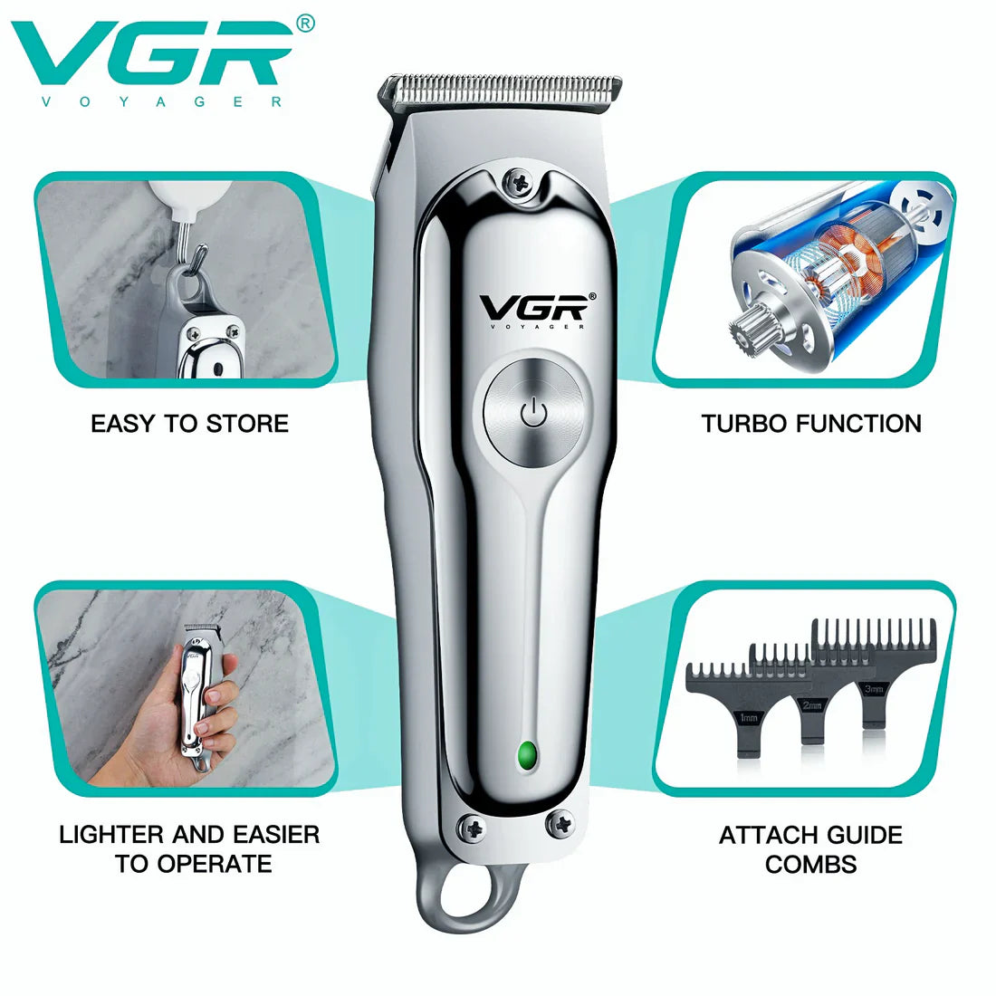 VGR V-071 Professional Hair Trimmer VGR
