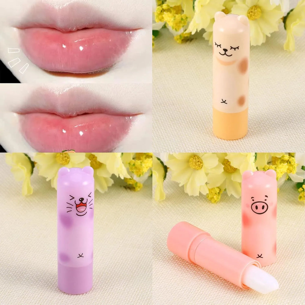 Cartoon Moisturize Colorless Lip Balm (6 Pcs) Set Cosmia.pk